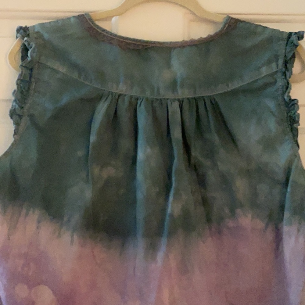😊FREE😊W/ $20 Purchase - ANA boho blouse w/tiny ruffles, lace & stretchy - Picture 8 of 9
